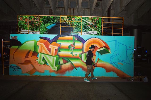 Beautiful art from @xylene_projects. #UbahnFest